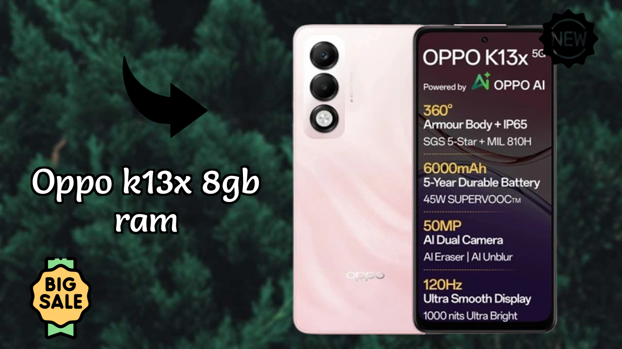 OPPO K13x 8GB RAM डिस्प्ले साइज़: 6.67 Inches (16.94 Cm) स्क्रीन टेस्ट