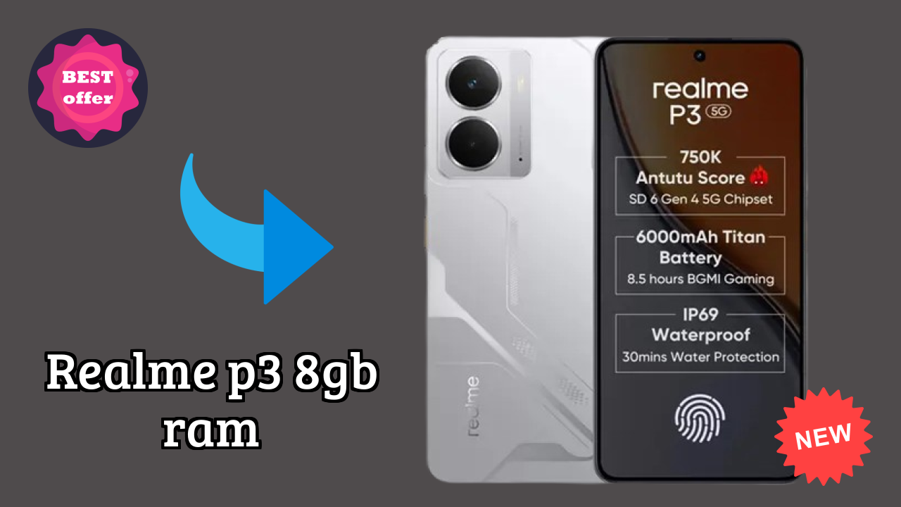 Realme P3 8GB RAM 2026 कैमरा, बैटरी और डिस्प्ले ब्रेकडाउन